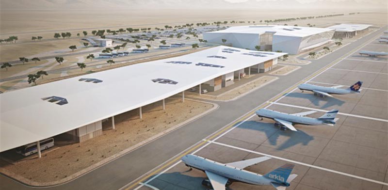 שדה התעופה הבינלאומי החדש בתמנע, תעופה, מטוסים / צילום: משרד אדריכלים מן שנער