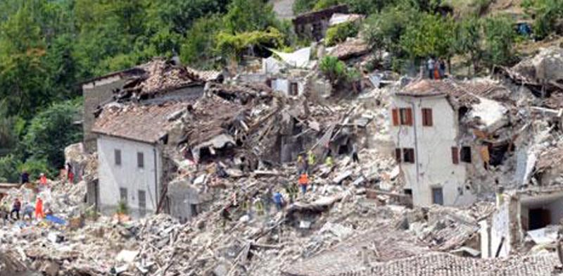 רעידת אדמה באיטליה אוגוסט 2016/ צילום: מתוך הוידאו