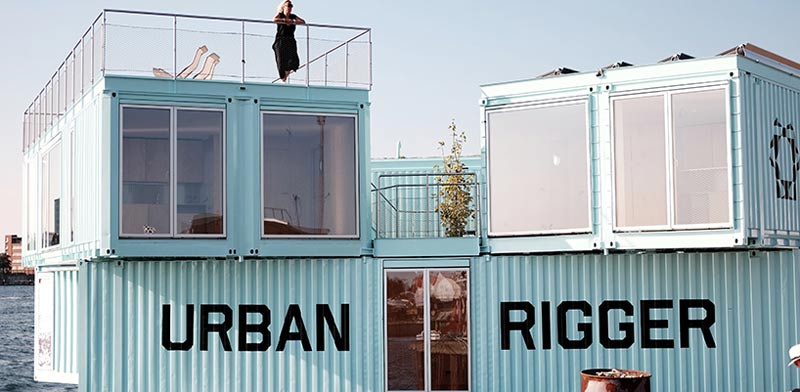 מכולה צפה למגורים, מגורי סטודנטים, דירות להשכרה, קופנהגן דנמרק / צילום: urban rigger/ BIG