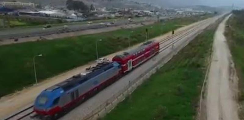 רכבת כרמיאל/ צילום:  מתוך הוידאו 