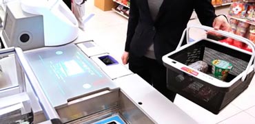 סל קניות אלקטרוני RFID.  / צילום: מתוך הוידאו