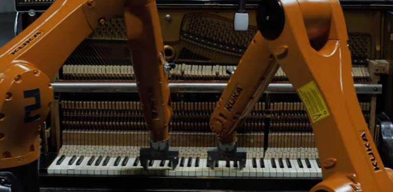 תיזמורת של רובוטים/ צילום: מתוך הוידאו 