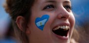 אוהדת נבחרת ארגנטינה, מונדיאל 2014 / צלם: רויטרס