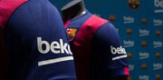 המפרסמת החדשה על שרוולי מדי החולצה של ברצלונה Beko / צלם: אתר ברצלונה
