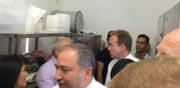 שר החוץ אביגדור ליברמן ושר החוץ הנורווגי אספן איידה במקלט בית החולים / צילום: יוסי זמיר 
