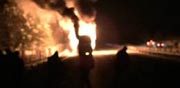 אוטובוס בבולגריה עולה באש / צילום:אבי כהן