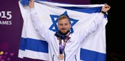 הקלעי סרגיי ריכטר זוכה במדליית ארד במשחקי אירופה 2015 / צלם: הוועד האולימפי בישראל