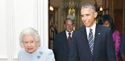 הנשיא אובמה ומלכת אנגליה / צילום: רויטרס