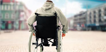 נכה כסא גלגלים / צילום: Shutterstock/ א.ס.א.פ קרייטיב