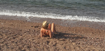 שלוות סיני המפורסמת על החוף בביאר סוויד / צילום: באדיבות שרה גלב
