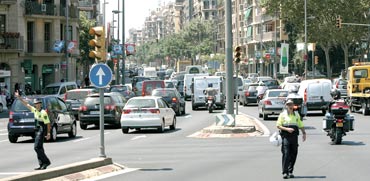 עומס תנועה בברצלונה  / צילום: רויטרס
