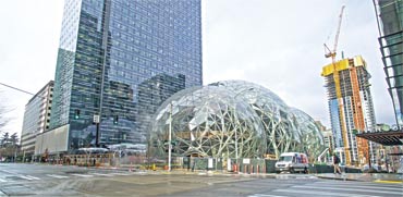 המטה של אמזון בסיאטל./ צילום::Shutterstock/ א.ס.א.פ קרייטיב