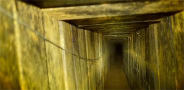 המנהרה מרצועת עזה שנחשפה הבוקר, 11.10.2018 / צילום: דובר צה"ל