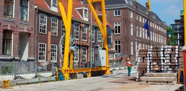 ע בודות בניה באמסטרדם / צילום:רויטרס