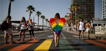 מצעד הגאווה בתל אביב ב-2018 / צילום: Corinna Kern, רויטרס