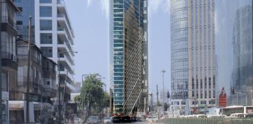 מגדל משרדים חדש בצומת ארלוזורוב וז'בוטינסקי / הדמיה: אימג' viewpoint
