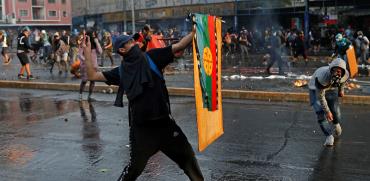 הפגנה בסנטיאגו, צ'ילה  / צילום: Jorge Silva, רויטרס
