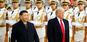 נשיא ארה"ב דונלד טראמפ ומקבילו הסיני, שי ג'ינפינג / צילום: רויטרס