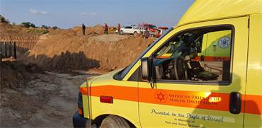 תאונה באתר בנייה בתחומי המועצה האזורית חוף אשקלון / צילום: מד"א