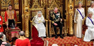נאום מלכת בריטניה אליזבת השנייה בפרלמנט / צילום: REUTERS/Toby Melville