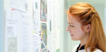 סטודנטית צעירה עוברת על מודעות עבודה / אילוסטרציה: Shutterstock