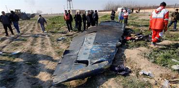 המטוס האוקראיני שהתרסק באיראן / צילום: רויטרס