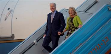 ג'ו ביידן ורעייתו בביקורו הרשמי בישראל ב-2016 / צילום: Heidi Levine, Associated Press