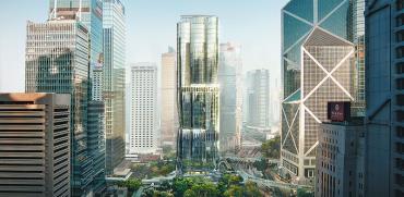מגדל  2 Murray Road, הונג קונג / הדמיה: Zaha Hadid Architects