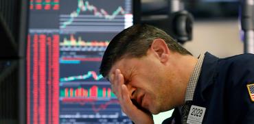 סוחר מיואש בבורסת וול סטריט על רקע הירידות החדות / צילום: Associated Press