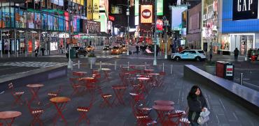 רחובות מרכזיים בניו יורק ריקים מאדם לאחר השבתת המשק בצל הקורונה / צילום: Associated Press