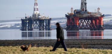 אסדת קידוח נפט בים הצפוני / צילום: Andrew Milligan, Associated Press