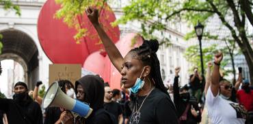 מחאת Black Lives Matter בניו יורק / צילום: JOEL MARKLUND, רויטרס