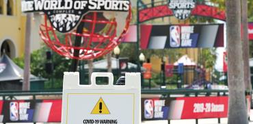 המתחם המבודד של ה־NBA בפלורידה / צילום: Ashley Landis, Associated Press