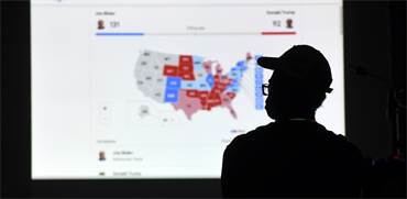מפת הבחירות בארה"ב 2020 בפנסילבניה / צילום: AP