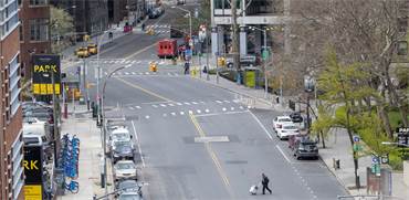 רחובות ניו יורק ריקים מתנועה / צילום: Mary Altaffer, AP