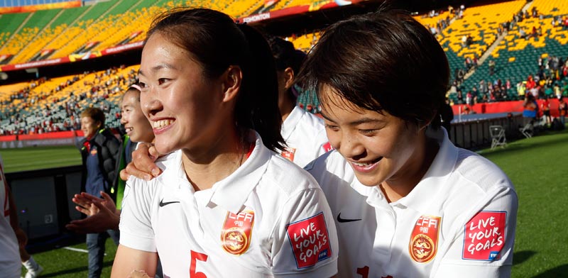 שחקניות נבחרת סין בכדורגל / צלם: רויטרס