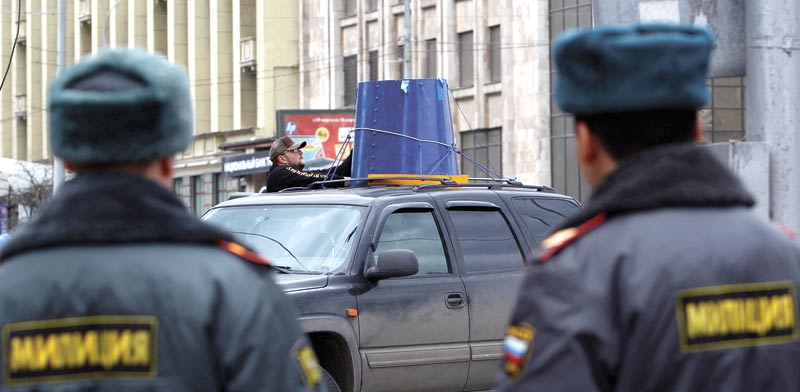 משטרת מוסקובה / צילום: רויטרס