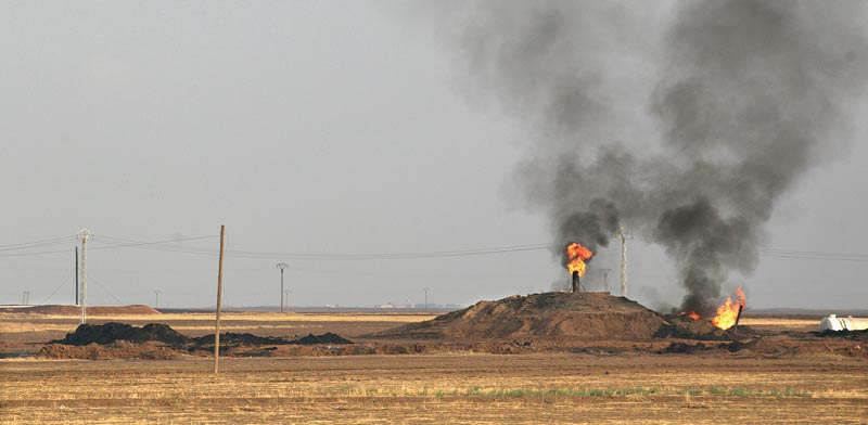 שדה נפט בעיראק שנתפס על ידי לוחמים כורדים / צילום: רויטרס