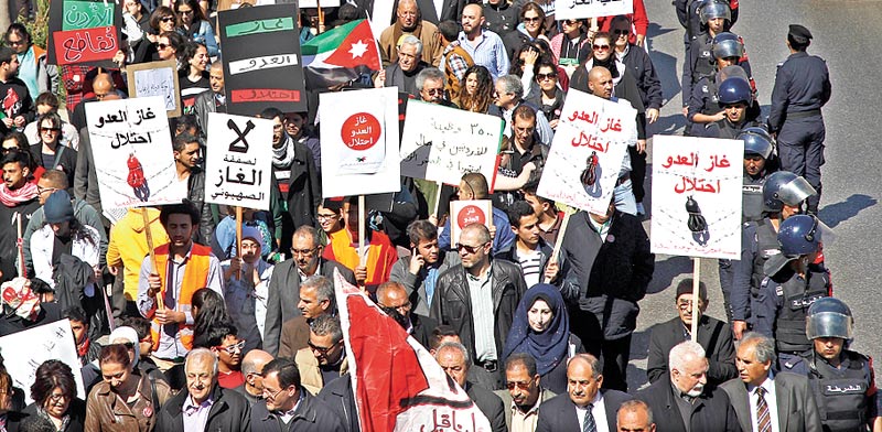 Jordanians protest Israel gas imports
