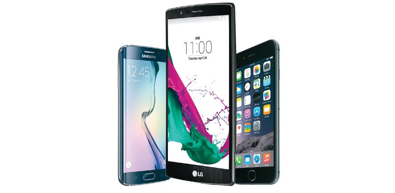 iPhone, LG and Samsung Photo: PR