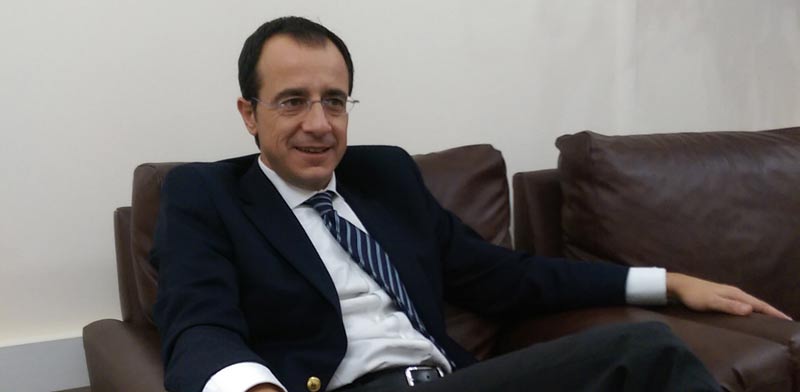 Nikos Christodoulides  photo: Amiram Barkat