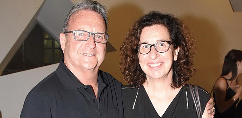 ענת לוין ובן זוגה מאיר ברון / צילום: אביב חופי