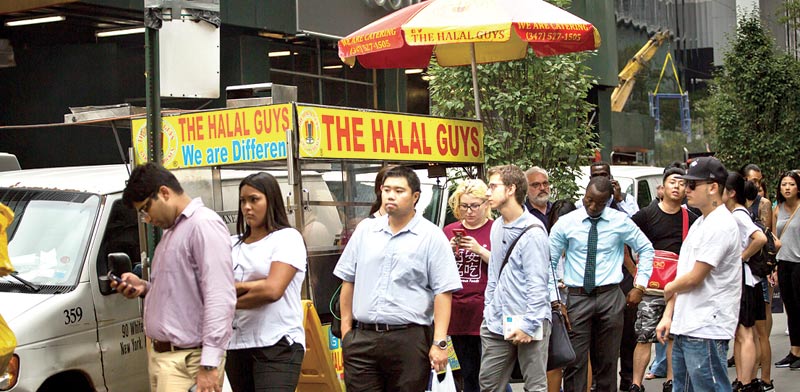 עגלה של Halal Guys / צילום: בלומברג