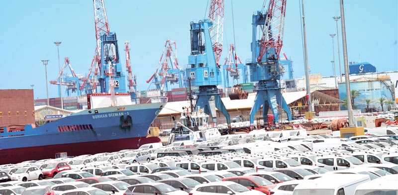 כלי רכב חדשים בנמל אשדוד. בינתיים המדינה נהנית מההכנסות ממסים / צילום: תמר מצפי