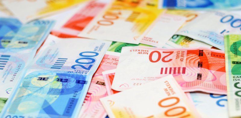 Shekel weakens sharply against euro