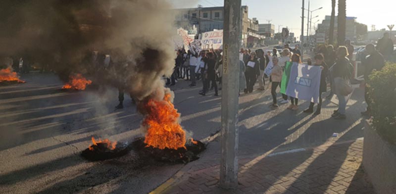 Teva Ashdod workers' demonstration  photo: Histadrut