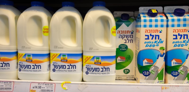 מקררי חלב בסופרמרקט / צילום: שאטרסטוק, א.ס.א.פ קריאייטיב
