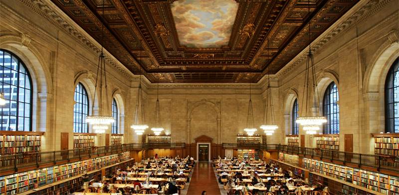 הספרייה הציבורית של ניו יורק (NTPL) / צילום: Reuters, Mike Segar