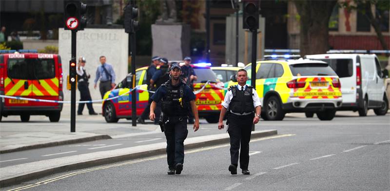 כוחות משטרה באזור האירוע בלונדון / צילום: רויטרס