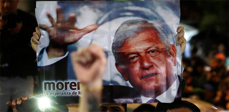 אנדרס מנואל לופז אוברדור ניצח בבחירות במקסיקו / רויטרס
